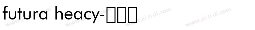 futura heacy字体转换